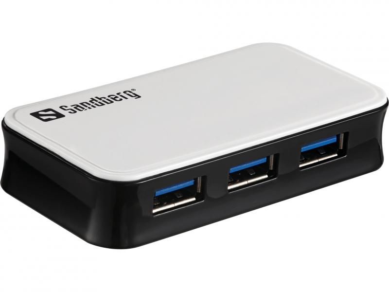 USB 3.0 Hub 4 ports (3+1 ports), Sandberg 133-72
