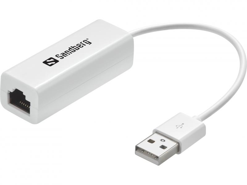 USB to Network Converter, hvid, Sandberg 133-78