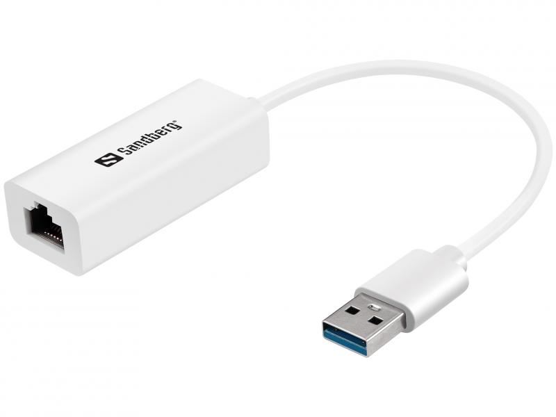 USB3.0 Gigabit Network Adapter, Sandberg 133-90