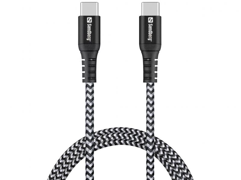 Survivor USB-C- USB-C Cable (1m), Sandberg 441-38, 5stk
