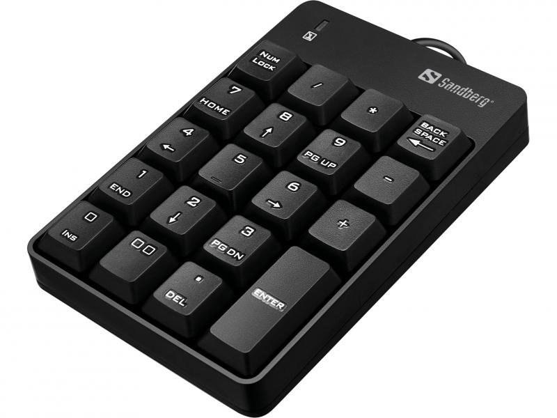 USB Numerisk tastatur med ledning, Sandberg 630-07