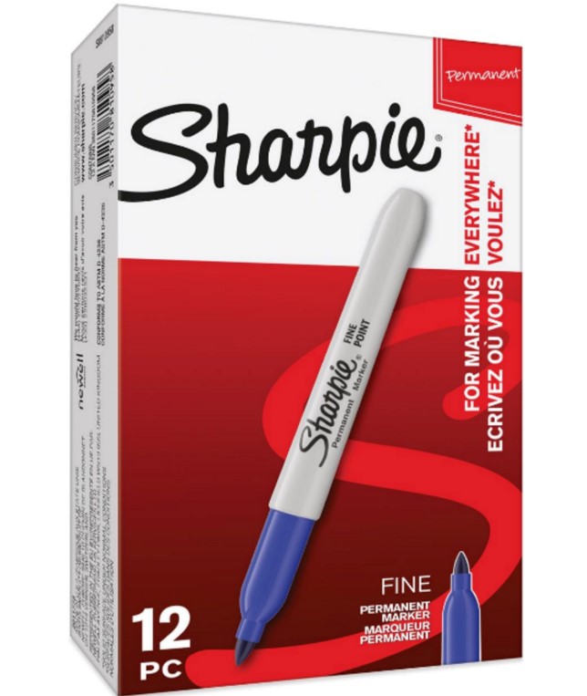Marker Fine 1,0mm bl, Sharpie S0810950, 12stk