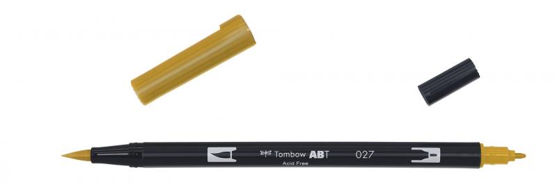 Marker ABT Dual Brush 027 mrk ochre, Tombow ABT-027, 6stk