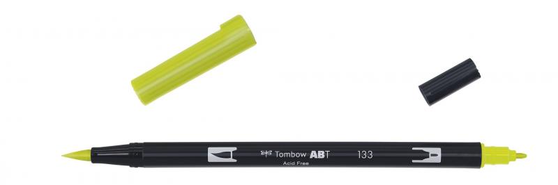 Marker ABT Dual Brush 133 chartreuse, Tombow ABT-133, 6stk