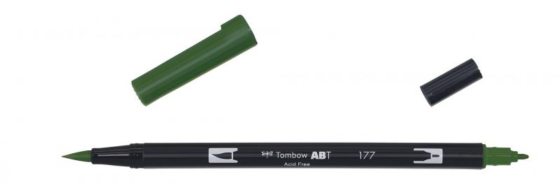 Marker ABT Dual Brush 177 mrk jade, Tombow ABT-177, 6stk