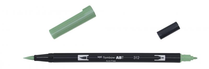 Marker ABT Dual Brush 312 holly grn, Tombow ABT-312, 6stk
