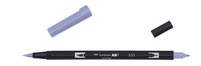 Marker ABT Dual Brush 553 mist purple, Tombow ABT-553, 6stk
