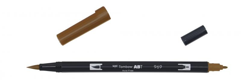 Marker ABT Dual Brush 969 chocolate, Tombow ABT-969, 6stk