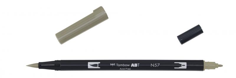 Marker ABT Dual Brush N57 warm gr 5, Tombow ABT-N57, 6stk