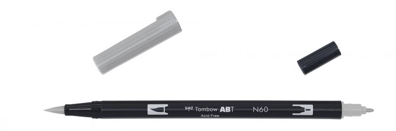 Marker ABT Dual Brush N60 cool gr 6, Tombow ABT-N60, 6stk
