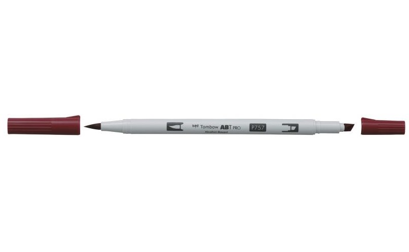 Marker ABT PRO Dual Brush 757 port red, Tombow ABTP-757, 6stk
