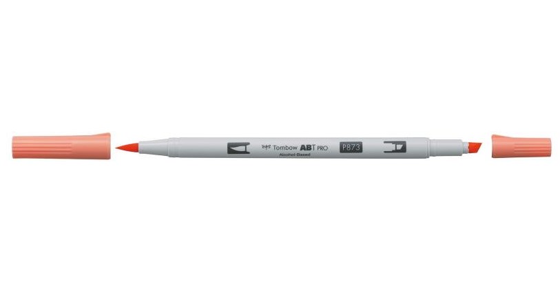 Marker ABT PRO Dual Brush 873 coral, Tombow ABTP-873, 6stk