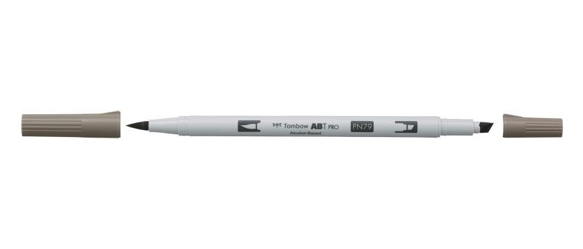 Marker ABT PRO Dual Brush N79 warm grey 2, Tombow ABTP-N79, 6stk