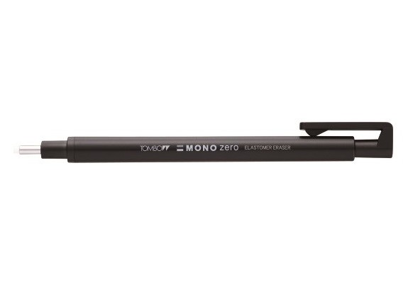Viskelder pen MONO zero 2,3mm sort, Tombow EH-KUR11, 5stk