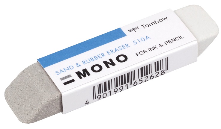 Viskelder MONO sand & rubber 13g, Tombow ES-510A, 10stk