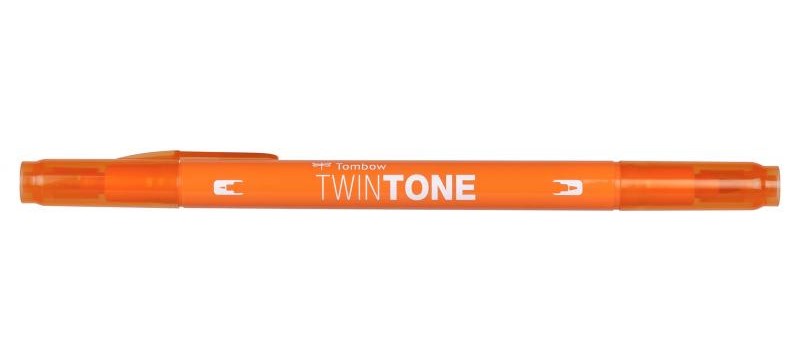 Marker TwinTone orange 0,3/0,8, Tombow WS-PK28, 6stk