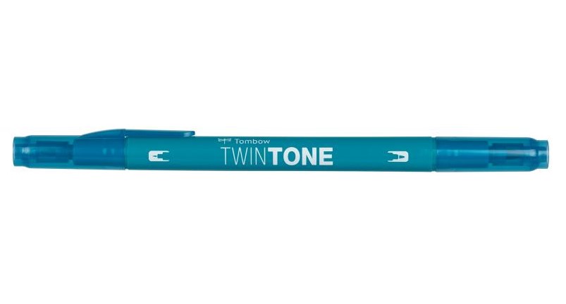 Marker TwinTone turquoise bl 0,3/0,8, Tombow WS-PK84, 6stk