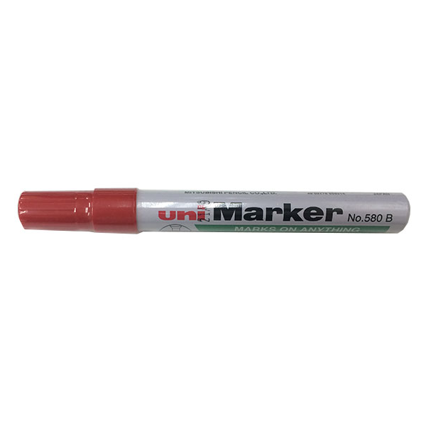 Uni Marker 580B Rd marker med skr spids 1-5mm (12stk), 40152540