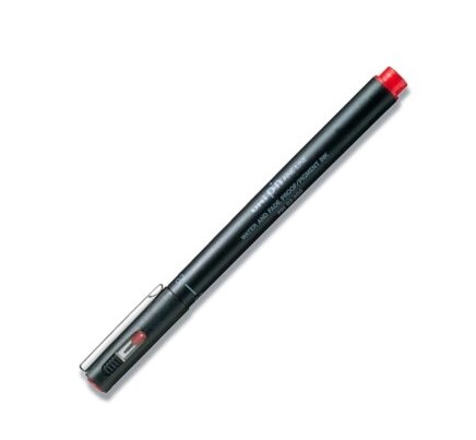 Uni PIN03-200-40 fine line marker 0,3mm, Rd (12stk), 40120340
