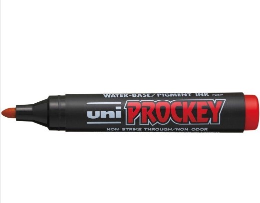Uni PM-126-40 prockey marker, Rd (12stk), 40154540