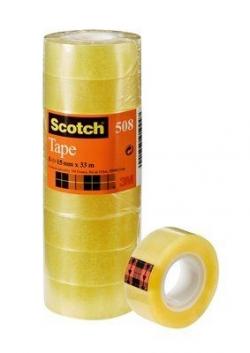 Tape Scotch 508 15mmx33m trn klar (10), 3M 7100213206