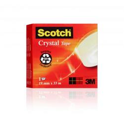 Tape Scotch Crystal 19mmx33m, 3M 7100027387,12stk