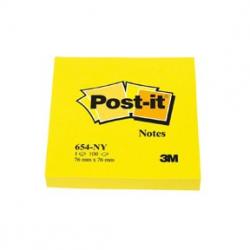 Post-it Notes 76x76 neon gul, 3M 7100180386, 6stk