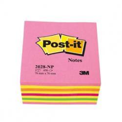 Post-it Notes 76x76 kubusblok Lollipop pink, 3M 7100200378, 3stk