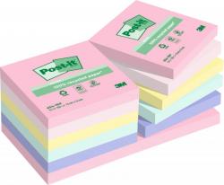 Post-it Recycled mix colors 76x76 100sh (12stk), 3M 7100259223