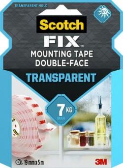 Scotch-Fix transparent mont. tape 19mm x 5m, 3M 7100261814, 12 pakker