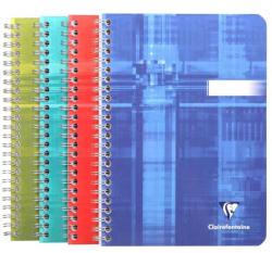 Clairefontaine 8546C Spiralbøger 90gr. Linieret A5, 5stk (Udsalg)