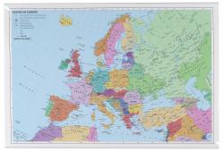 Vægkort Europa 92 x 60cm. varenr. 16020