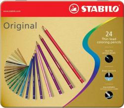 Stabilo Original 87, farveblyanter i metaletui 24stk
