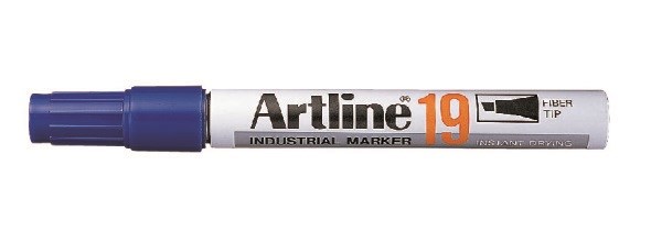 Marker 19 Industri 5.0mm bl, Artline EK-19 blue, 12stk