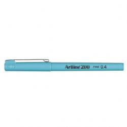 Fineliner Artline 200 Fine 0.4 lyseblå, Artline EK-200 LT.BLUE, 12stk