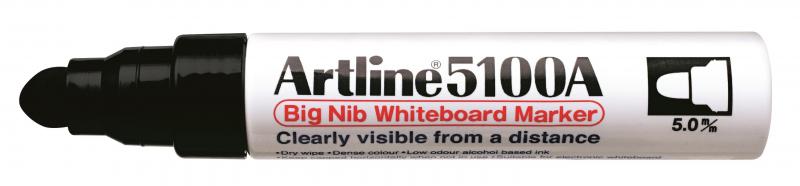 whiteboard Marker 5100A BIG sort, Artline EK-5100A black, 6stk