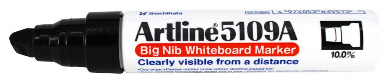 whiteboard Marker 5109A BIG sort, Artline EK-5109A black, 6stk