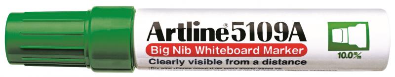 whiteboardpenne 5109A BIG grn, Artline EK-5109A green, 6stk