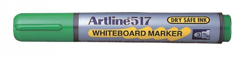 Whiteboardpenne Artline 517 grn, Artline EK-517 GREEN, 12stk
