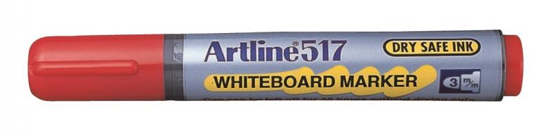 Whiteboardpenne Artline 517 rd, Artline EK-517 RED, 12stk