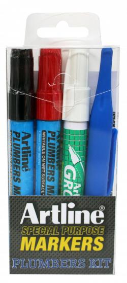 Artline Plumbers Kit 4-pack, Artline EKPR-PLK-W4