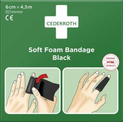 Soft Foam Bandage Sort 6cm x 4,5m, Cederroth 51011021