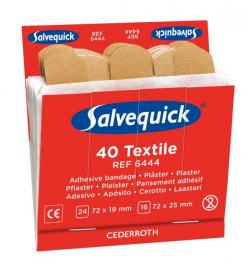 Salvequick Plaster tekstil refill, Cederroth 6444, 6stk