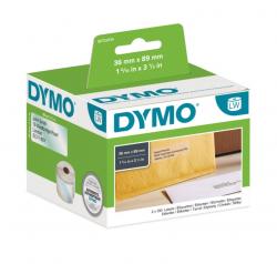 DYMO 99013 adresse etiket, transparent plast 36X89mm, 260 labels, S0722410