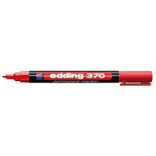 Edding 370-2 rød Permanent marker, rund spids 1mm (10stk.)