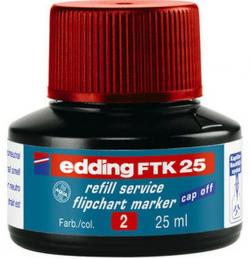 Edding FTK25-2 rød refill blæk til flipchart markers