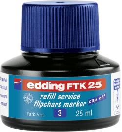 Edding FTK25-3 blå refill blæk til flipchart markers