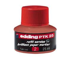 Edding PTK25-2 rød refill blæk til Edding 30 og 33