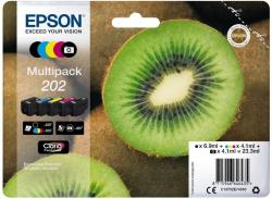 Blkpatron multipakke 5-farve 202 Kiwi C13T02E74010, original Epson