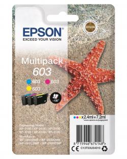 Blkpatroner Multipack 603 3-farver, Epson C13T03U54010